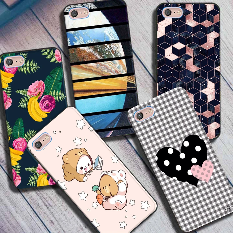 For OPPO A71 Case Cute Fashion Soft TPU Back Cover For OPPOA71 2018 A 71 CPH1801 Phone Cases  Bumper Coque Luxury