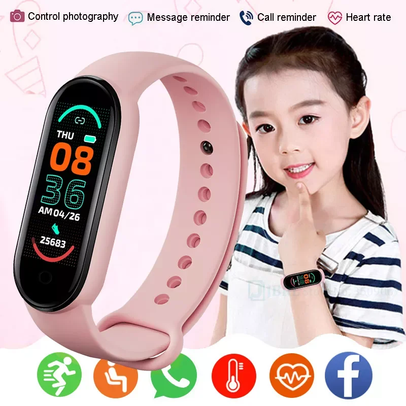 

Силиконовые Детские Смарт-часы, Детские Смарт-часы, водонепроницаемый фитнес-трекер, смарт-часы для девочек, мальчиков, трюки, Детские Смарт...