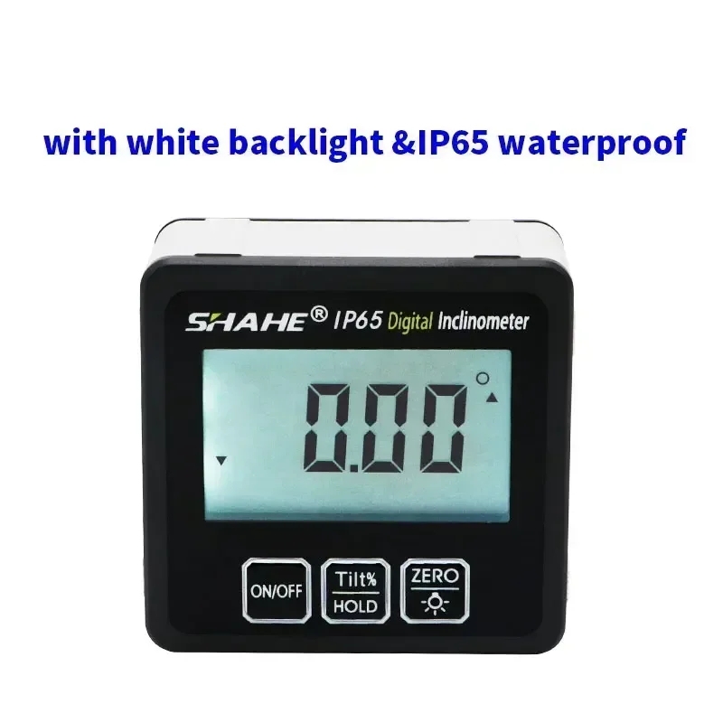 

Водонепроницаемый цифровой транспортир SHAHE IP65, Клинометр, электронный уровень с магнитным основанием, угломер на 360 градусов