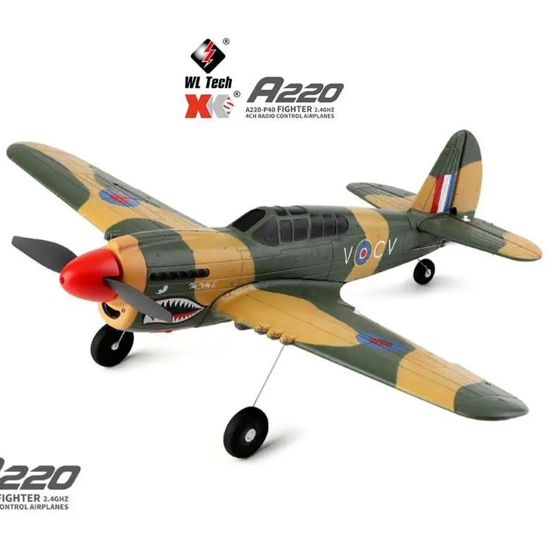 

Планер wlигрушечный Xk A220 P40, 6 ГГц, 4 канала, шести-осевой гироскоп, функция удержания высоты, дистанционное управление