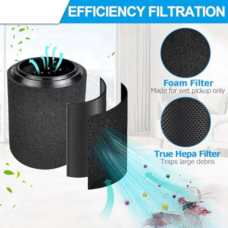 4 шт. VF7000 влажный пылесос совместимый с пылесосами Ridgid 5-20 галлонов для