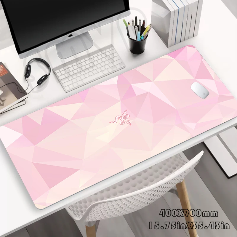 

Gaming Mousepads Pink Desk Mat Mousepad Razer Large Mouse Mat Big Desk Pads Non-Slip Rubber Mouse Pad Big Keyboard Mats