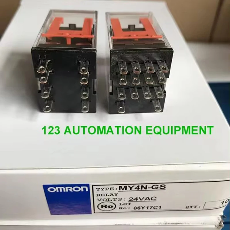 10 шт Оригинальные новые реле Omron MY4N-GS 24VAC 100/110VAC