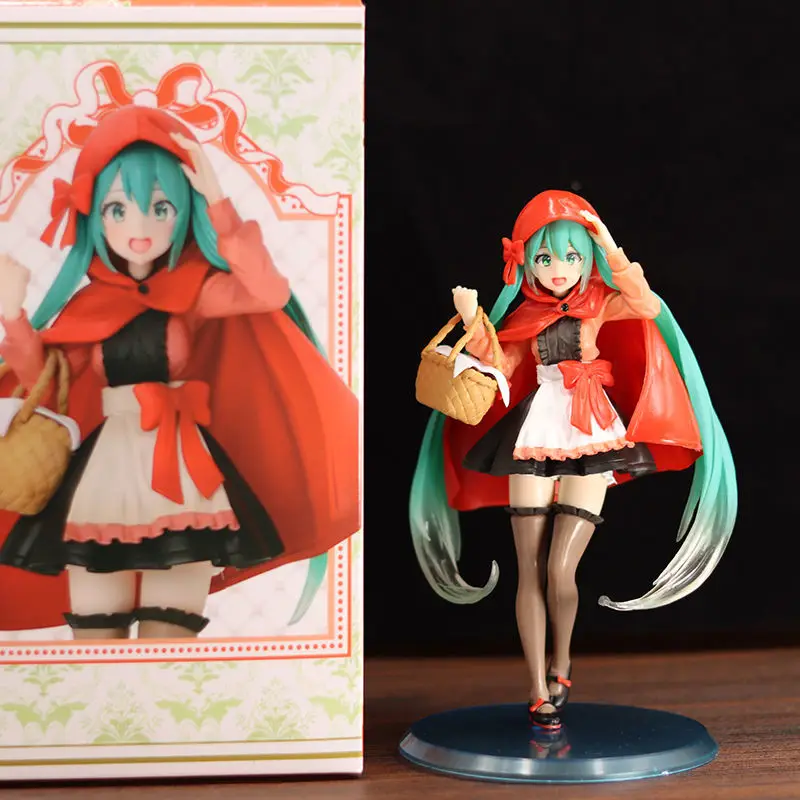 

Virtual Singer Hatsune Miku Little Red Riding Hood Fairy Tale Series Action Figure 18cm Doll Model Decoration Exquisite gift