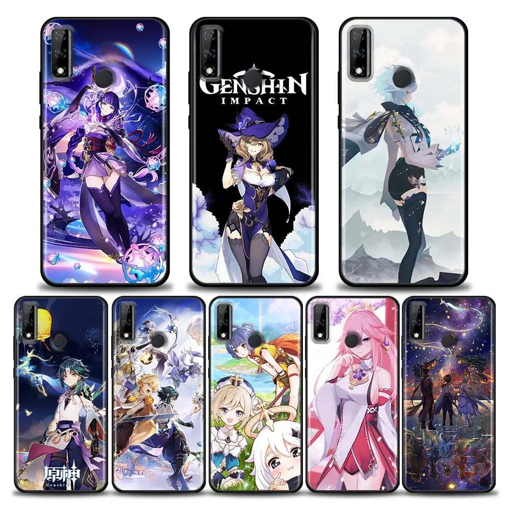 

Phone Case for Huawei Y6 Y7 Y9 2019 Y5p Y6p Y8s Y8p Y9a Y7a Mate 10 20 40 Pro RS Silicone Cover Anime Genshin Impact