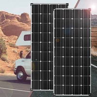 600w 300w solar panel aluminum frame 12v 24v kit battery charger photovoltaic home off grid system for car maine RV camper 1000w
