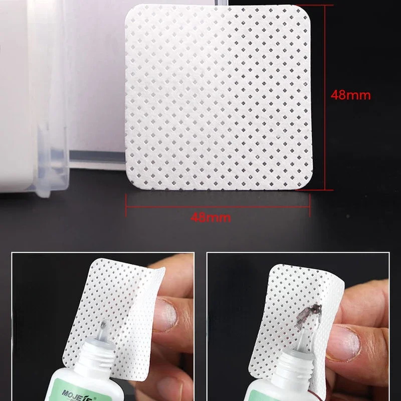 200 шт. салфетки для удаления клея с ресниц