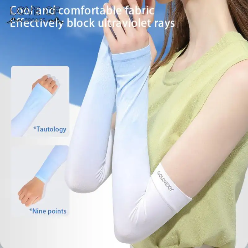 

GOLOVEJOY Ice silk sleeve sunscreen sleeve summer men and women gloves Cycling Sleeve Outdoor Sports Arm Sleeve