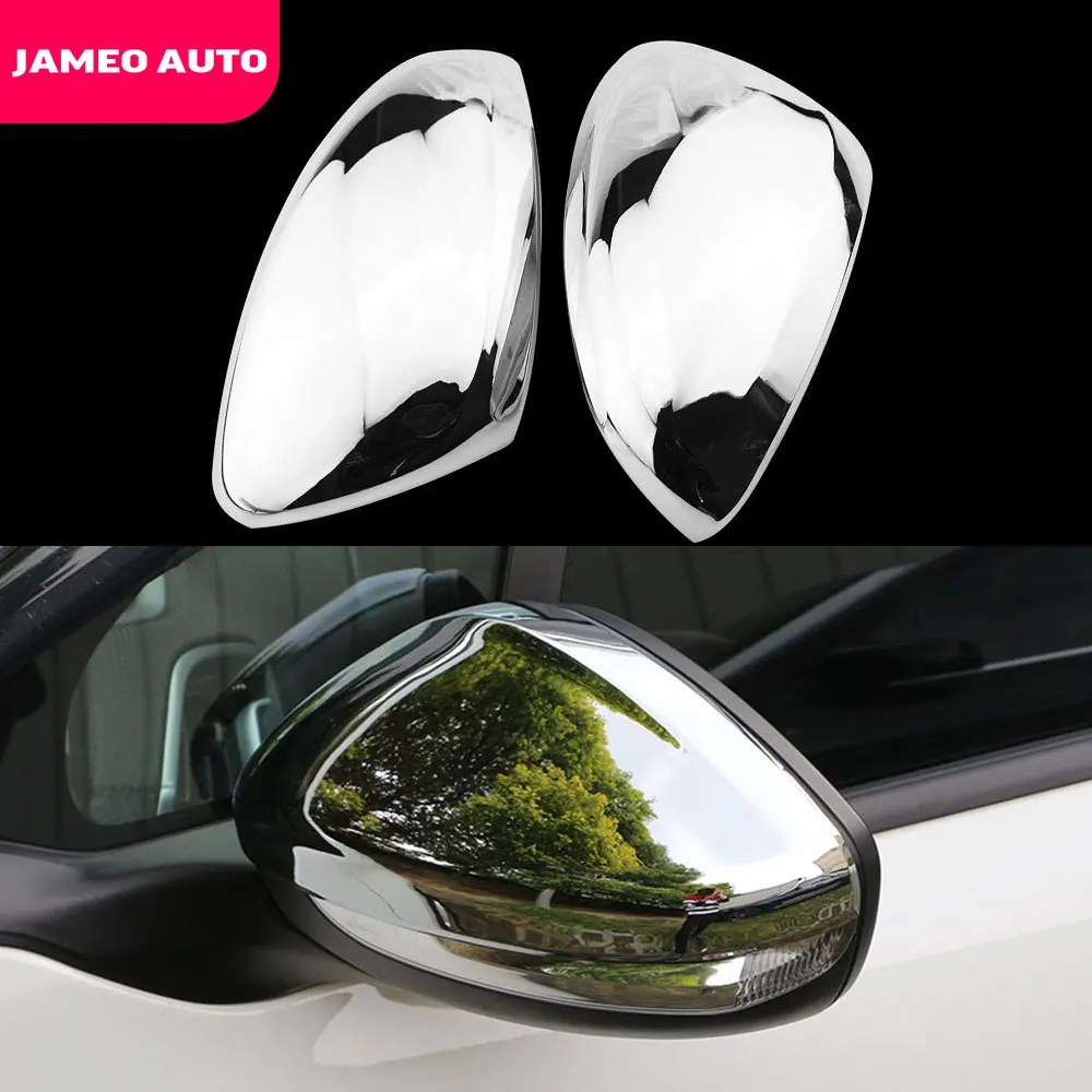 

Jameo Auto 2Pcs/Set ABS Chrome Rear View Mirror Protection Cover Trim Fit for Peugeot 301 Chrome Trim 2014 - 2019 Accessories
