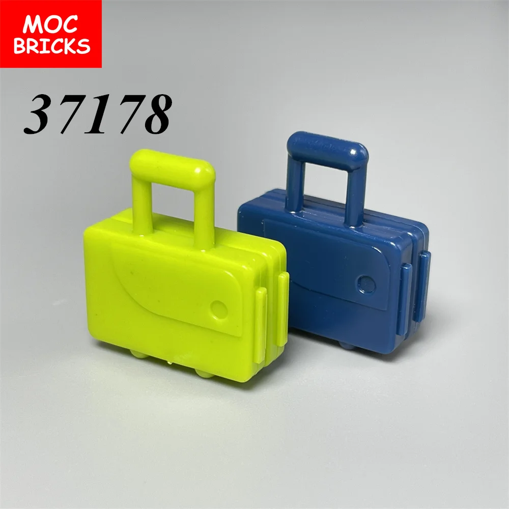 10 шт./лот MOC кирпичи посуда чемодан с длинной ручкой 37178 чехол для путешествий