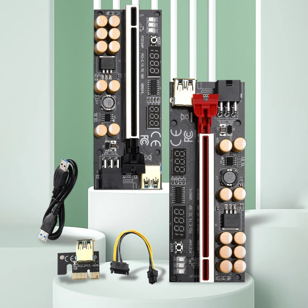 

USB 3,0 высокоскоростной Удлинительный кабель PCI Express 16X Райзер-карта адаптер для майнинга биткоинов видеокарт