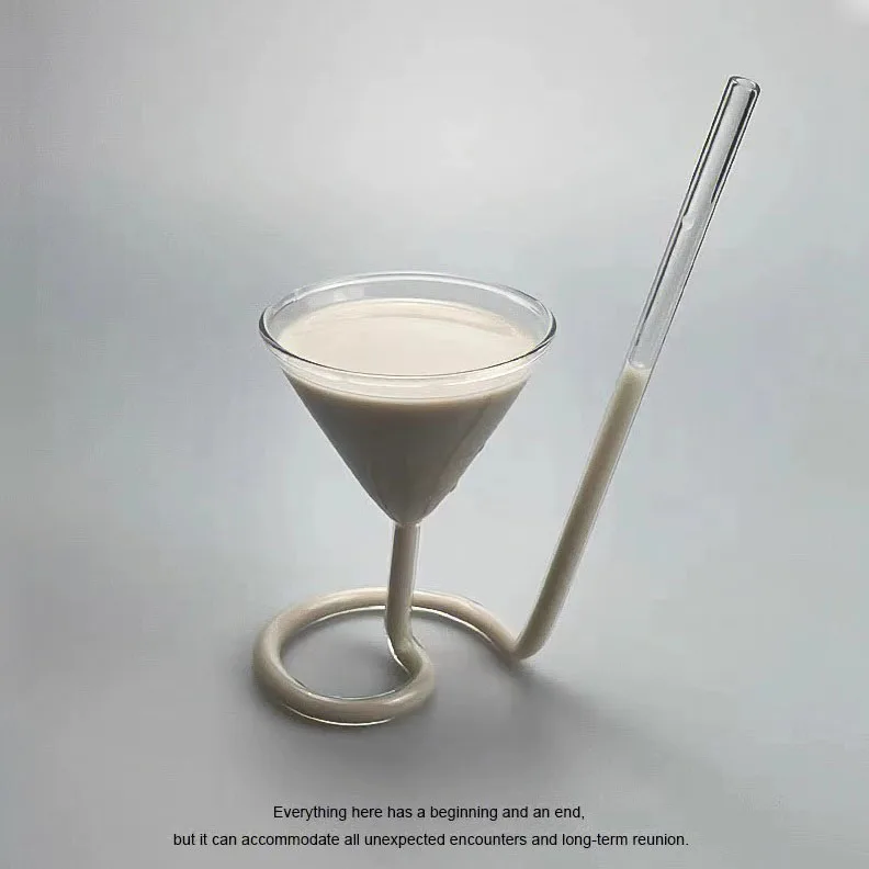 Бокал для вина с длинным хвостом персонализированный стеклянный спиральный