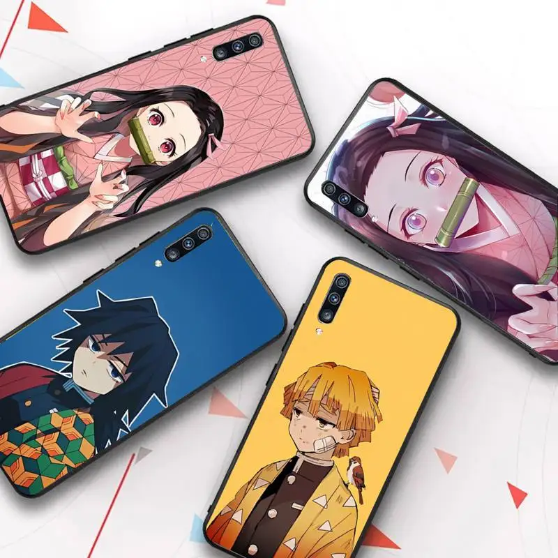 

Anime Demon Slayer Phone Case for Samsung A51 01 50 71 21S 70 31 40 30 10 20 S E 11 91 A7 A8 2018
