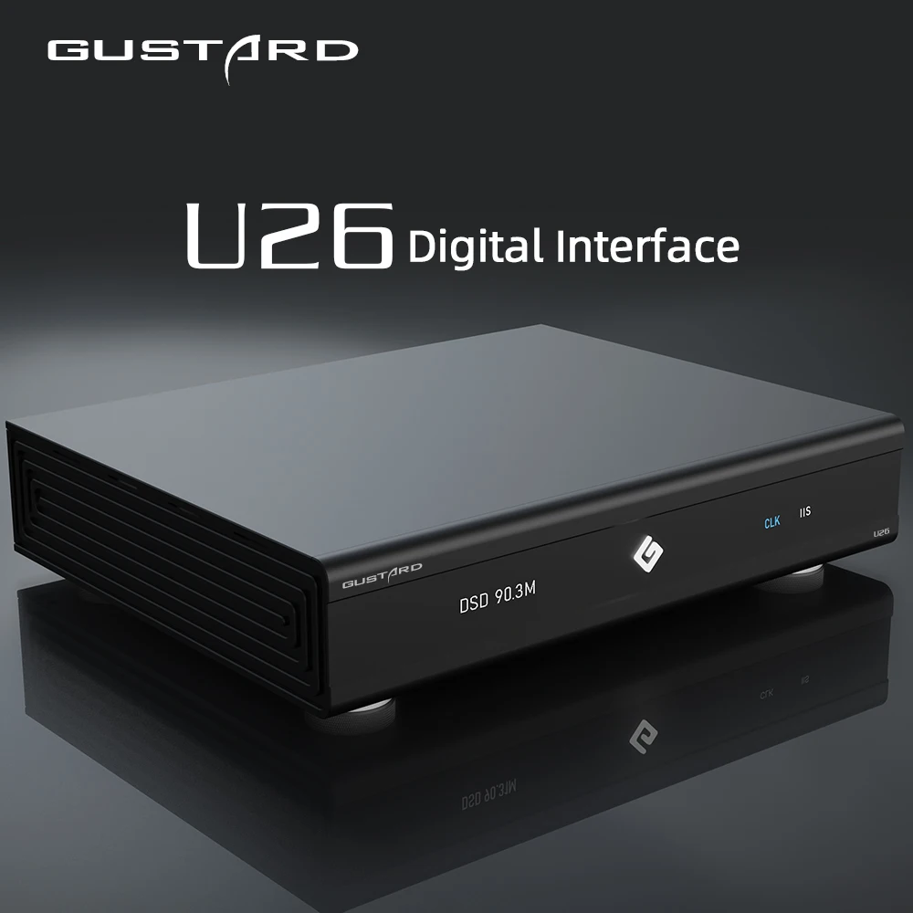 Фото Цифровой аудиоинтерфейс GUSTARD U26 USB с поддержкой DSD2048 и PCM1.536 МГц, технология полной изоляции от шумов ПК, USB-интерфейс с шумоподавлением №1