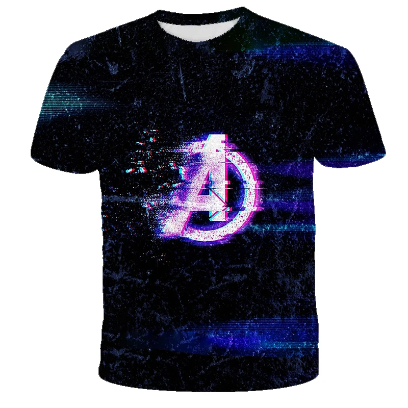 Мужская одежда Marvel Мстители новинка 2021 года летняя футболка с коротким рукавом и