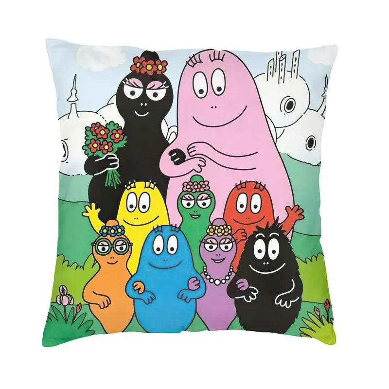 

Анимация, барбапапа, семья, накидка на подушку, чехол для дивана, мягкая подушка, чехол