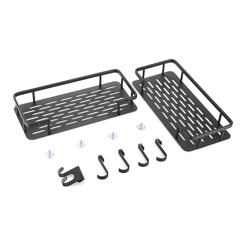 

2Pcs Shower Shelf,Shower Basket,Shower Shelf Without Drilling,Bathroom Shelf,With Hook Shower Organizer,Bathroom Storage