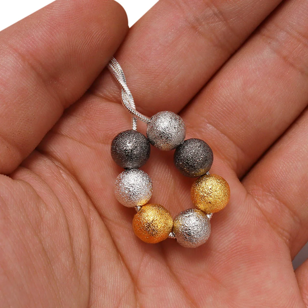 

20/30/50/100pcs 4 6 8 10 12mm Gold Color Round Metal Spacer Beads Frosted Ball End Seed Beads For Bracelet Jewelry Making