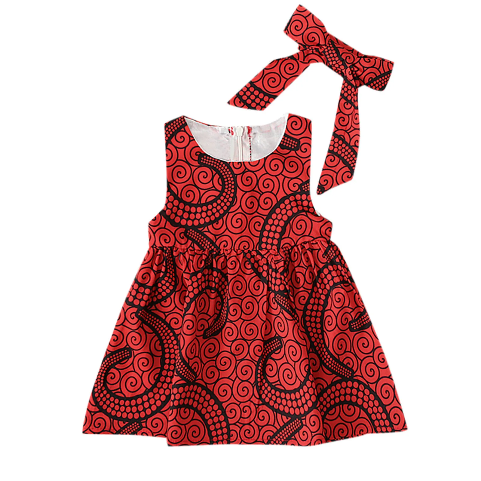 

African Sleeveless Dashiki Toddler Dresses Dress Baby Kids Ankara Girls 6M-3Y Style Princess Outfits plus Size Dress for Girls