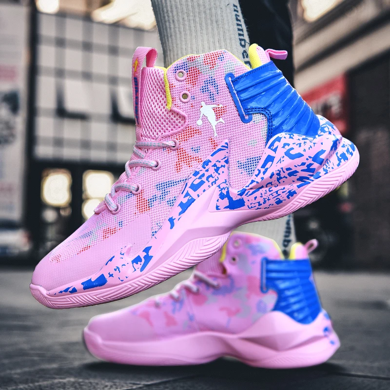 Brand Men Basketball Shoes Breathable Running Sneakers Male Sport Shoes High Top Boots Man Trainer Shoe Basket Athletic Sneakers