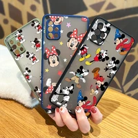 mickey mouse cute cartoon for samsung galaxy a72 a52 a71 a51 a70 a32 a21s a03s a12 4g 5g frosted translucent phone case cover