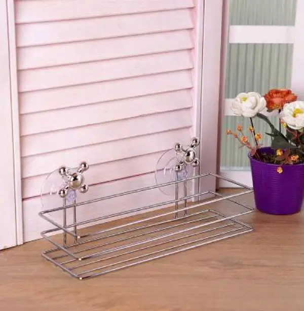 

Bathroom organizer-multi-purpose four suction cup