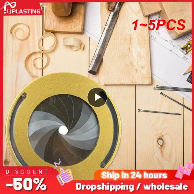 

1~5PCS Adjustable Circle Drawing Tool 304 Stainless Steel Measuring Strong Toughness Wooden Portable Drawing Circular