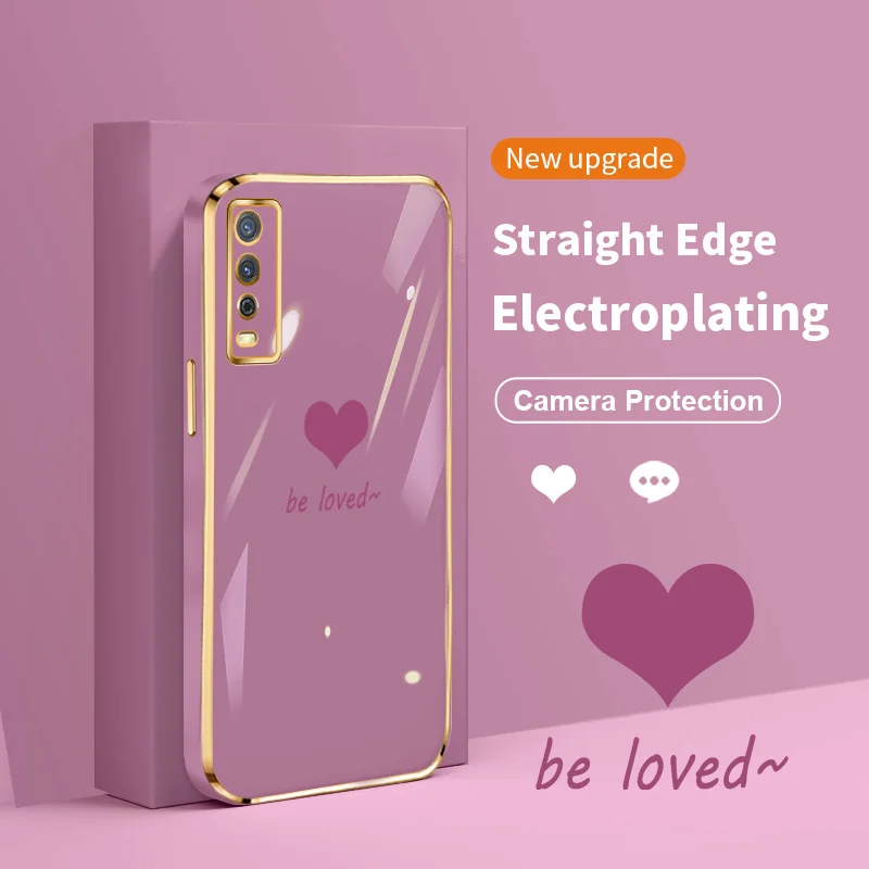 

Love Heart Case for vivo Y12S Y12A Y20 2020 2021 Y20i Y20S Y20SG Y20G Y11S Y20A Y30G iQOO U1X Y21 A S T E G Y33T Y32 Y22S Cover