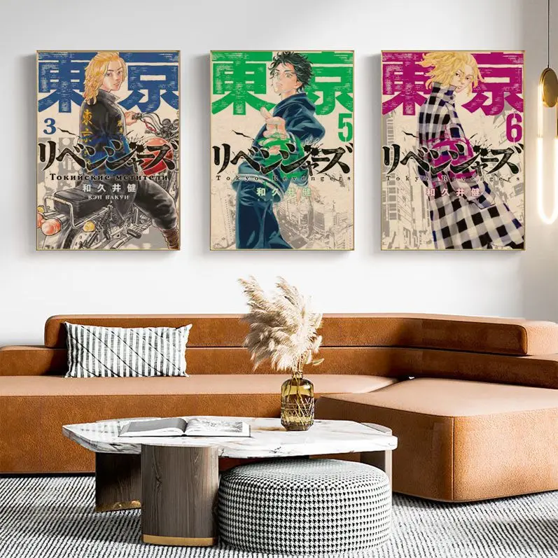 

Tokyo Revengers DIY Poster Kraft Paper Vintage Poster Wall Art Painting Study Stickers Wall Painting