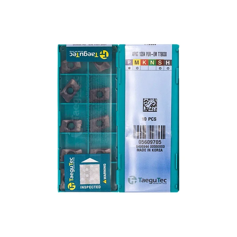Фото 10 шт. TaeguTec APKT APKT09T3PER APKT09T308R APKT1204PER APKT1705PER EM TT9080 TT9030 Токарные станки с ЧПУ Твердосплавные фрезерные вставки №4