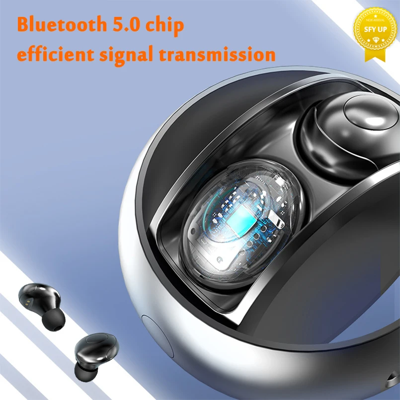 TWS беспроводные Bluetooth-наушники со звездным кольцом вращающиеся наушники HiFi