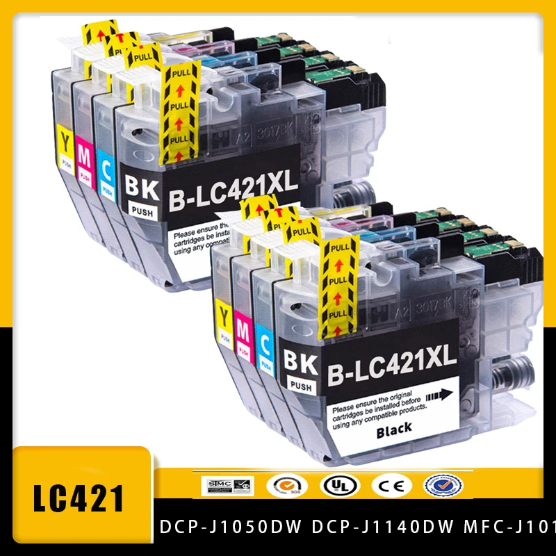 

Совместимый чернильный картридж Vilaxh с емкостью LC421XL LC421 421XL для принтера с родительскими строками