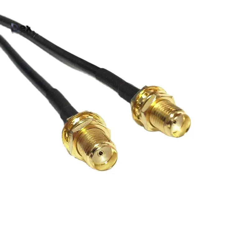 

New SMA Female Jack Nut Switch SMA Female Jumper Cable RG174 Wholesale 10cm/15cm/20cm/30cm/50cm/100cm Adapter