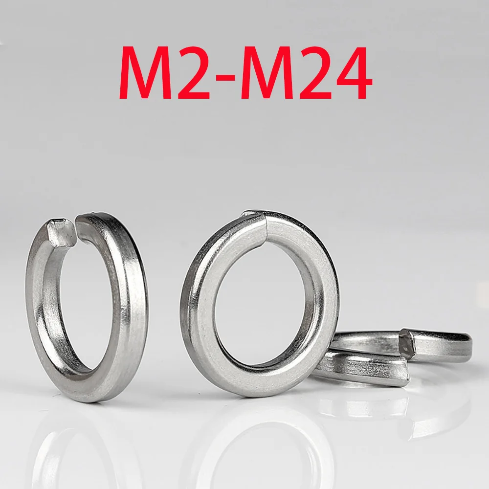 

Пружинная шайба из нержавеющей стали A4-316 с раздельным замком M2 M2 M2, 5 M3 M4 M5 M6 M8 M10 M12 M14 M16 M18 M20 M22 M24, фиксирующая эластичная прокладка