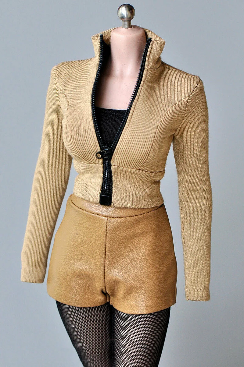 

1/6th Female Soldier Stretch Tight Coat Model for 12" Body Action