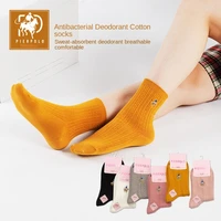 new fashion womens candy color casual socks girls socks unisex womens medium tube socks solid color pure cotton socks