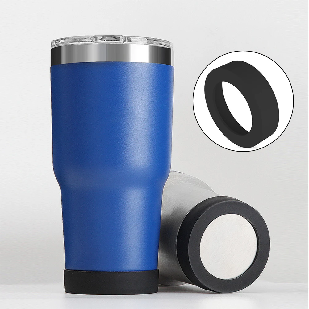 

70mm Water Cup Silicone Coaster Sleeve Vacuum Cup Special Cup Bottom Ring Wearresistant Shatterresistant Bottom Cover Active