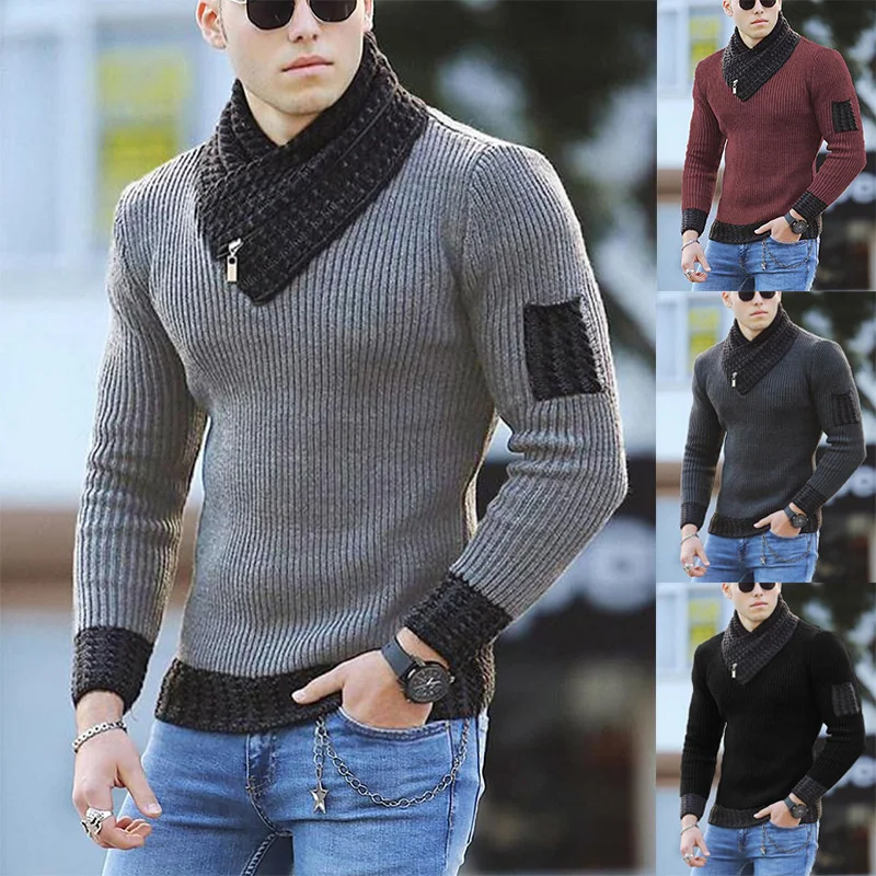 

Autumn and Winter Sweater Men Clothing Large Size Hedging Long Sleeve Fashion Boss Thicken