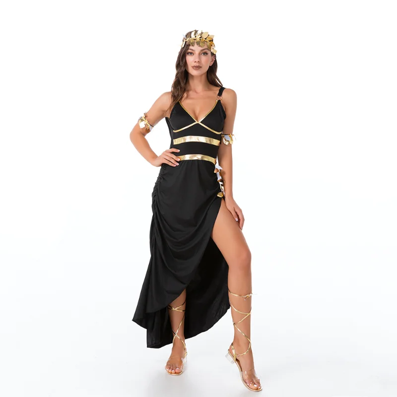 

Halloween Sexy Cleopatra Ancient Egyptian Queen Costume Cosplay Graduation Dresses Women Fancy Party Dress