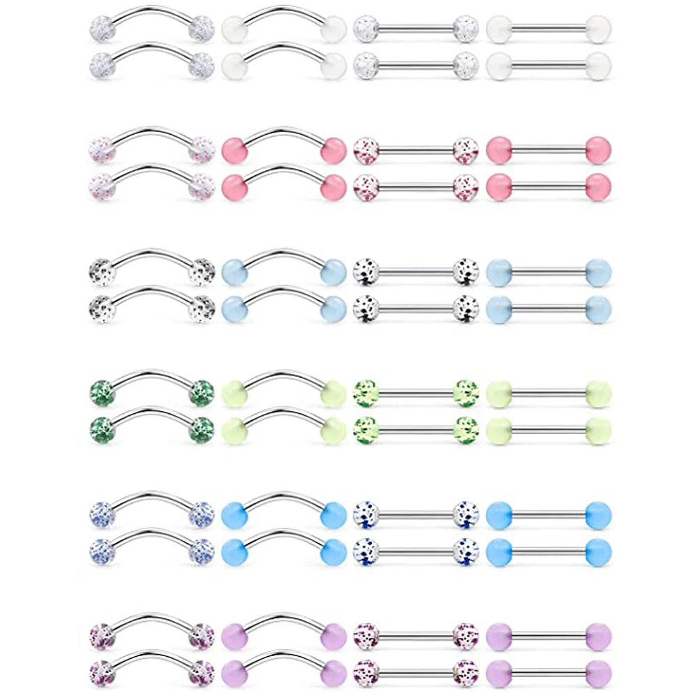 Светящееся в темноте гибкое акриловое изогнутое прямое кольцо-держатель для