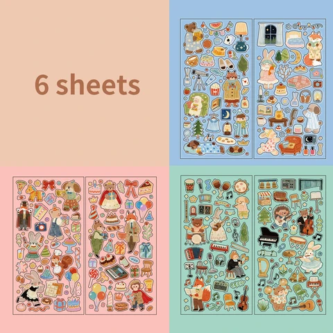 Набор наклеек Лесные друзья