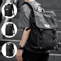kce womens backpack large capacity 15 6 laptop knapsack waterproof fashion bag for teens travel black bag