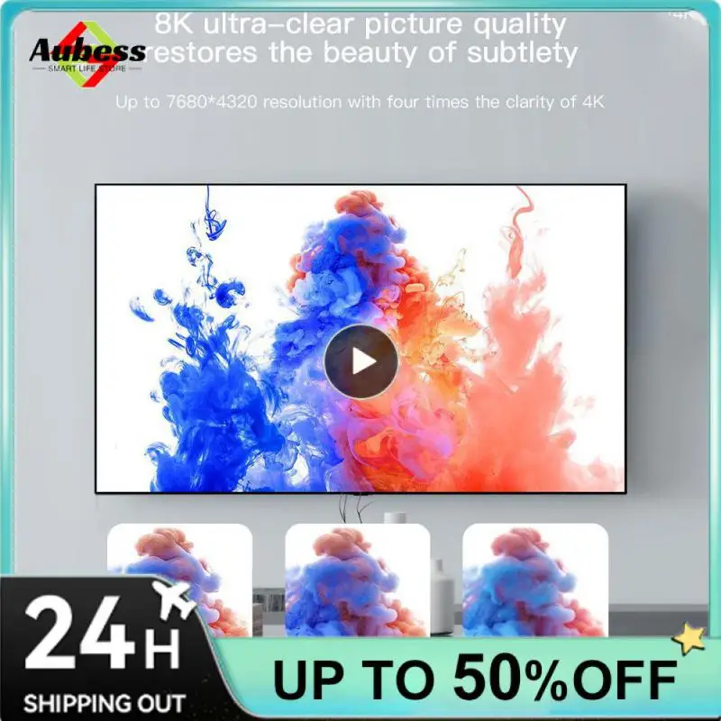 

For Pc Splitter Switcher Monitor For Computer 8k 60zh For Tv Computer Monitor For Tv 8k/60hz 4k/120hz Slim High Speed Video Cord