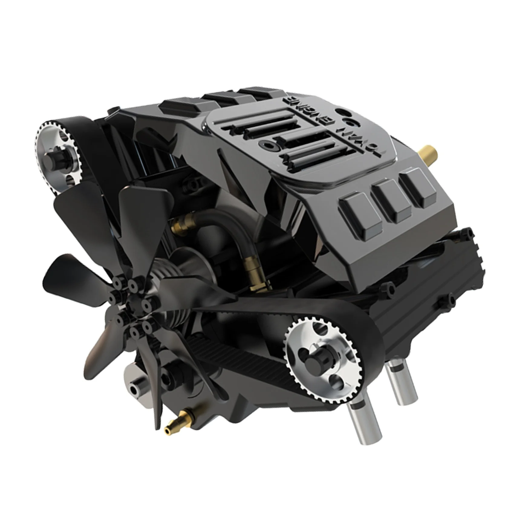 Модель двигателя Toyan FS-V400W V4 4 цилиндрический двигатель V-типа 14 куб.см Viertakt Watergekoelde