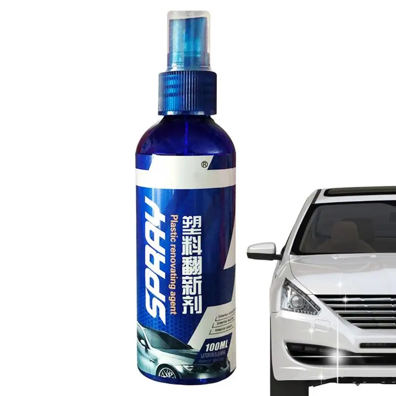 

Car Interior Restorer 100ml Vehicles Dashboards Refurbish Agent Cleaning Liquid Portable Vehicles Door Panels Restorer For