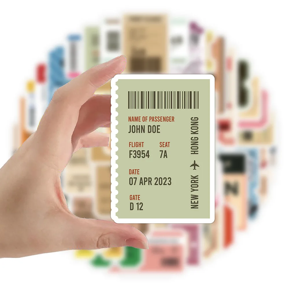 10/60 шт. водонепроницаемые наклейки для багажа