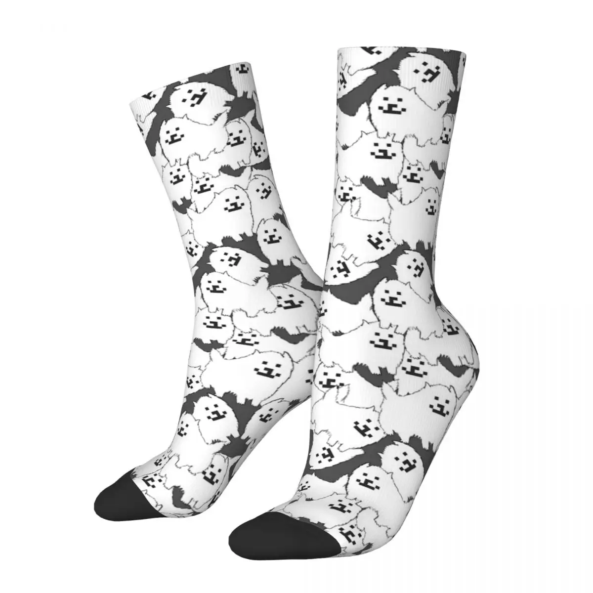 

UNDERTALE Annoying Dog Doggo Drawstring Socks Travel Pouch 3D Print Backpack Boy Girls Mid-calf socks