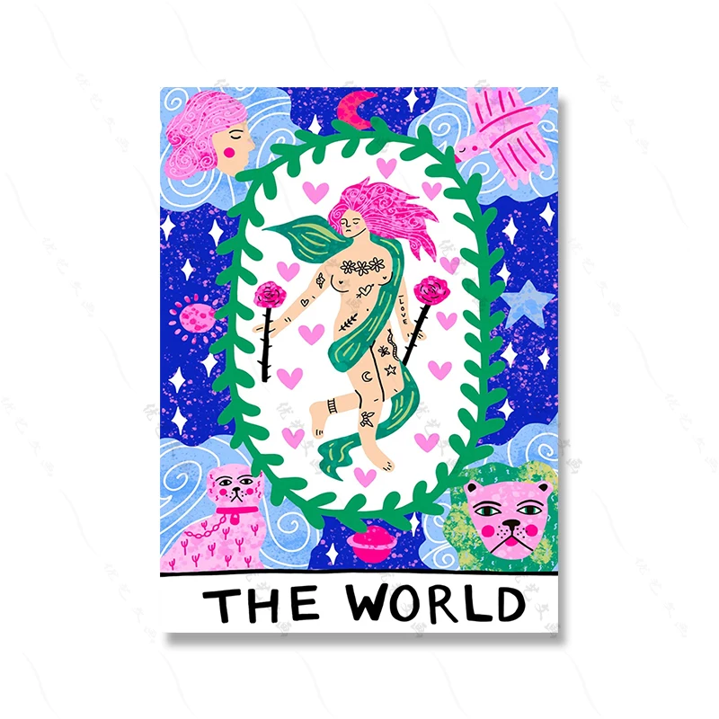 

Розовая абстрактная картина на холсте