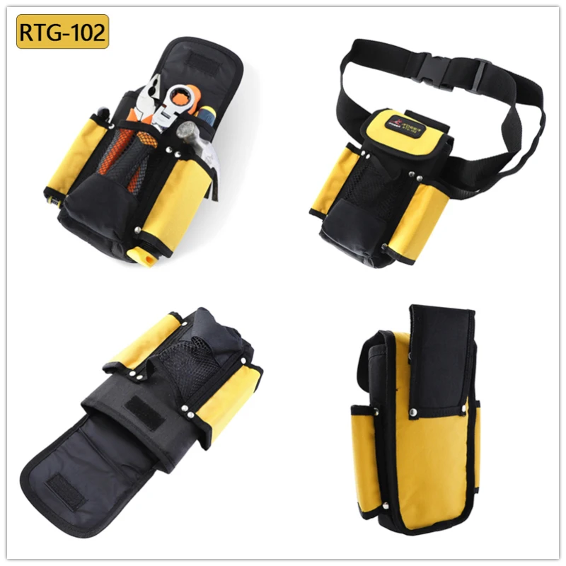 

Light Waist Welt Pocket Multifunctional Storage Bag Abrasion Resistant Oxford Tool Bag Tool Clip Organizer Electrician Tool Bag