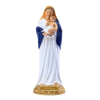 ave maria statue holy mother mary figurine renaissance collection religious praying resin sculpture for home office garden wo